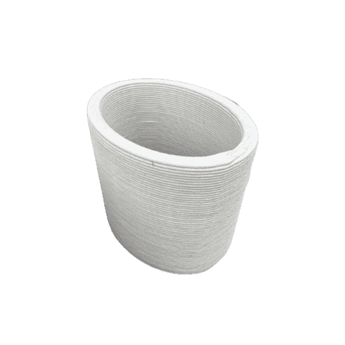 Betonnen 3D print bloembak ovaal 80x60xH60 cm