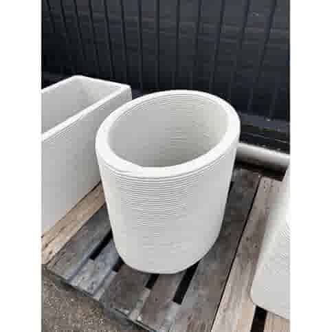 Betonnen 3D print bloembak ovaal 80x60xH60 cm