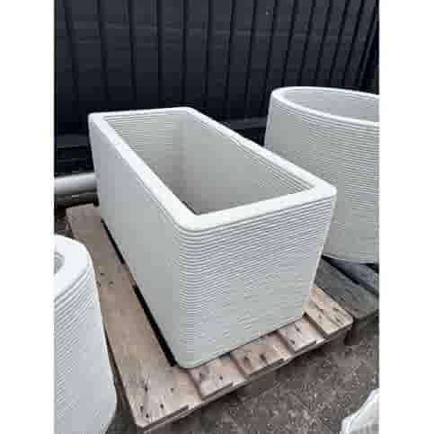 Betonnen 3D print bloembak rechthoek 100x50xH50 cm