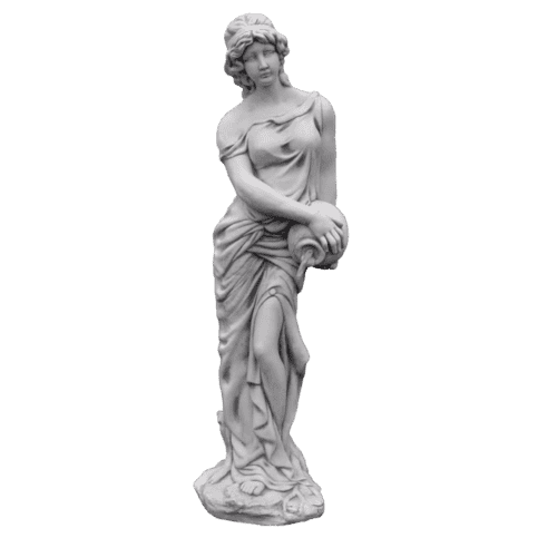 Betonnen tuinbeeld Vrouw met waterkruik 118 cm