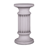 Klassieke zuilvoet rond middel