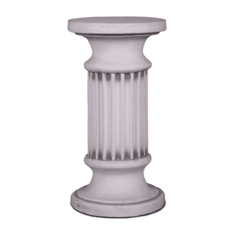 Klassieke zuilvoet rond middel