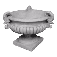 Klassiek sierlijk vogelbad van beton 43 cm