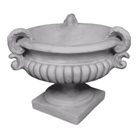 Klassiek sierlijk vogelbad van beton 43 cm