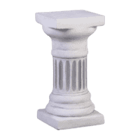 Decoratief gegraveerde sokkel van beton 40 cm
