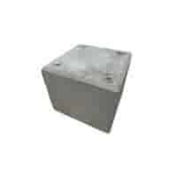 Betonpoer 35x35 en 30 cm hoog grijs M16