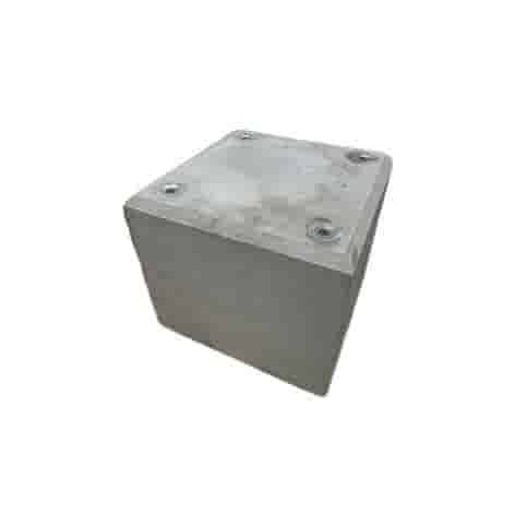 Betonpoer 35x35 en 30 cm hoog grijs M16