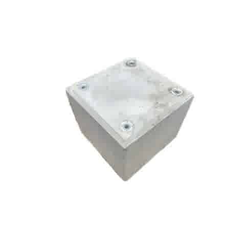 Betonpoer 35x35 en 30 cm hoog grijs M16