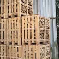 Krat haardhout Beuk/Eiken 80x120x110cm