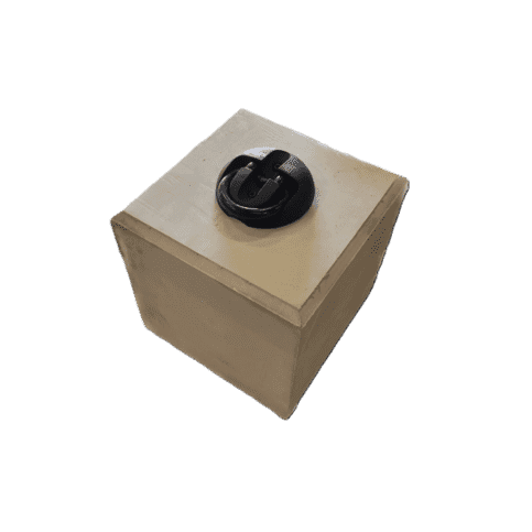 Betonpoer 30x30 en 30 cm hoog incl. motorslot