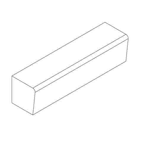 Betonnen Parkband recht - op lengte te bestellen