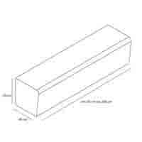 Betonnen Parkband recht - op lengte te bestellen