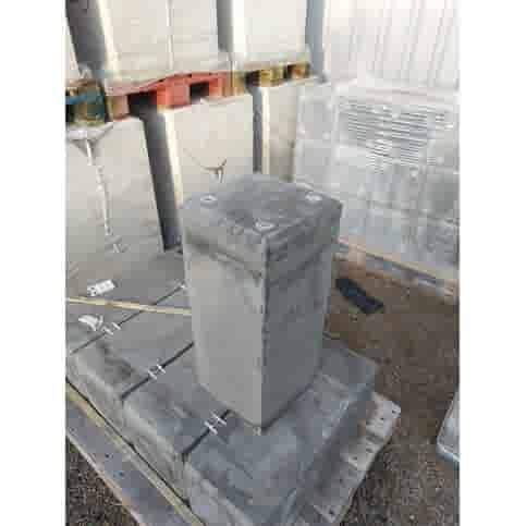 Betonpoer 25x25 en 60 cm hoog antraciet M10