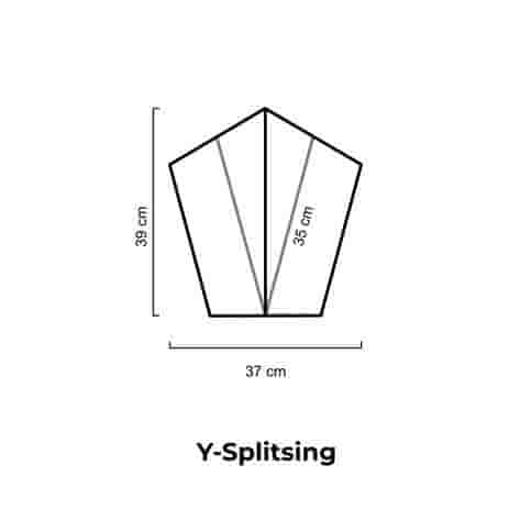 Regentegels Y-splitsing