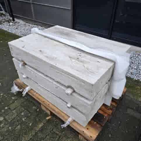 Stonewood traptrede grijs 15x35x100 cm