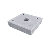 Funderingsblokken 100x100x15 cm hoog 4x M16  + gat