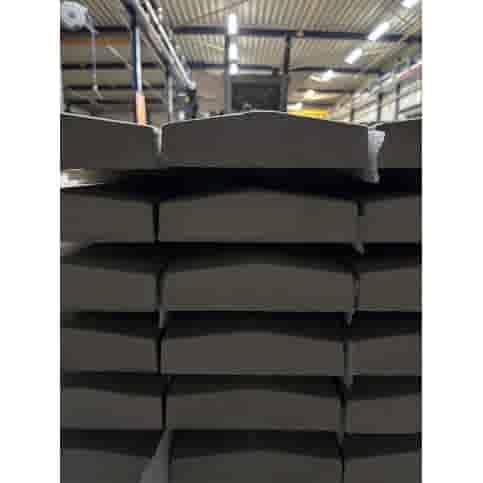 Muurafdekker 2-zijdig 15x100x3/4 cm grijs