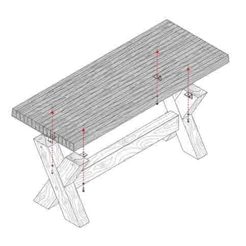Stonewood tuintafel 150 cm met houtlook