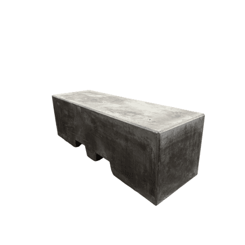 Afzetblok antraciet beton met lepelgaten 156x50x50 cm