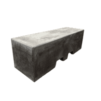 Afzetblok antraciet beton met lepelgaten 156x50x50 cm