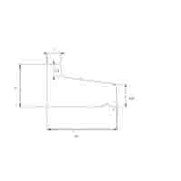 Raamdorpel beton 14x7/4,5 cm