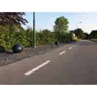 Betonnen bol zwart gecoat 50 cm