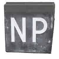 Stoeptegel NP (Niet Parkeren) Antraciet