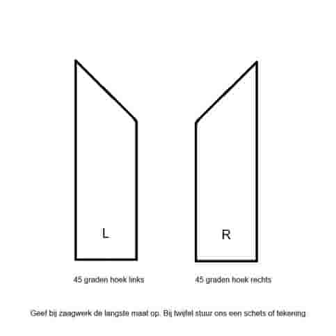 Muurafdekkers beton vlak grijs 30x100