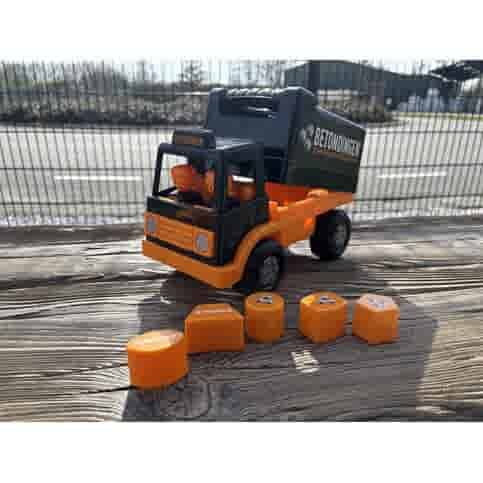 Betondingen blokken truck