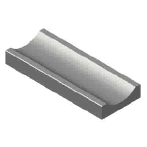 Molgoot grijs 40x100 cm