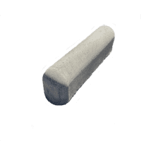Stootband 20x25x90 cm 1 kant rond en 1 kant recht