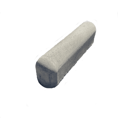 Stootband 20x25x90 cm 1 kant rond en 1 kant recht