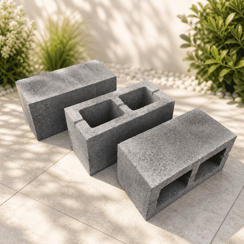 Betonblokken hol 39x19x19 | gewicht en materiaal besparend