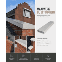 Maatwerk muurafdekkers en/of paalmutsen