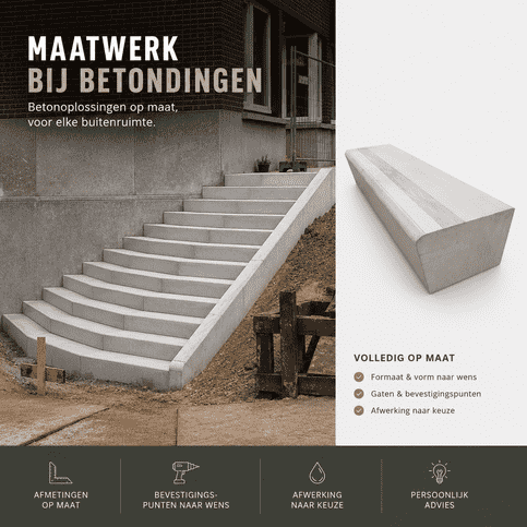 Maatwerk traptreden (speciaal op maat gemaakt)