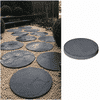 Ronde staptegels 44 cm antraciet