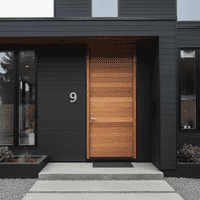 RVS huisnummer 9 (plak)