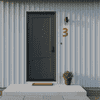 Cortenstaal huisnummer 3 (plak)