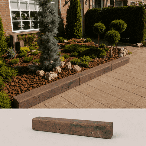 Betonbielzen 120x20x12 bruin