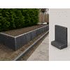 L elementen 40 cm hoog en 50 cm breed antraciet