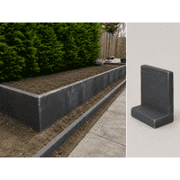 L elementen 40 cm hoog en 50 cm breed antraciet