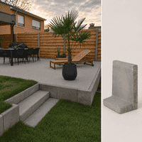 L elementen 50 cm hoog en 50 cm breed grijs L elementen 50 cm hoog en 50 cm breed grijs