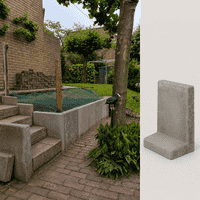 L elementen 100 cm hoog en 50 cm breed grijs L elementen 100 cm hoog en 50 cm breed grijs