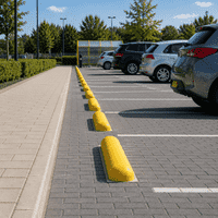 Stootbanden ROND geel