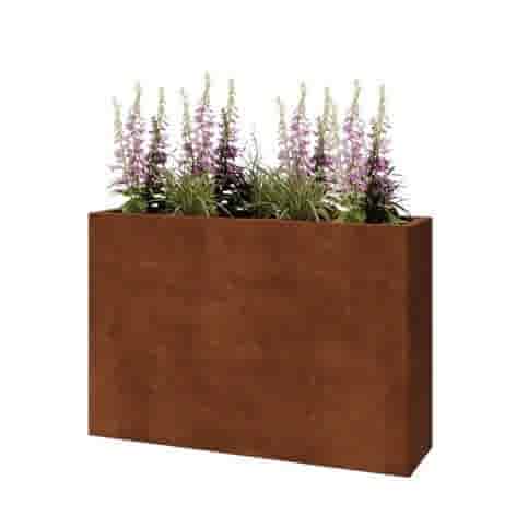 Cortenstaal plantenbak Texas 120x30 cm