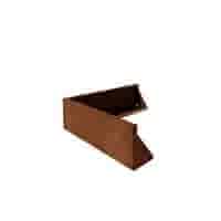 Cortenstaal keerwand buitenhoek 30 cm hoog