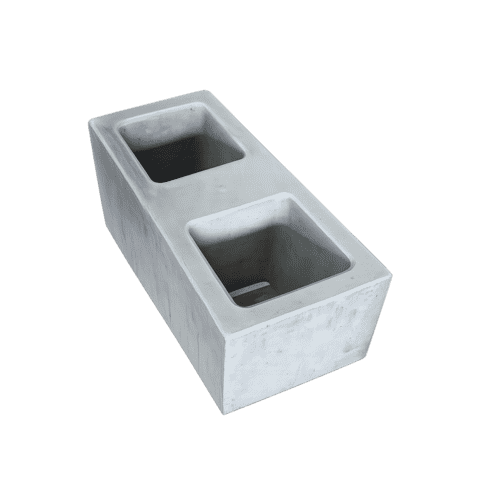 Betonblok 39x19,5x19,5 antraciet