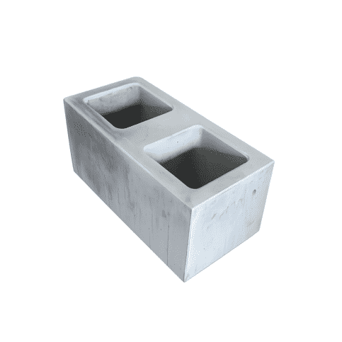 Betonblok 39x19,5x19,5 antraciet