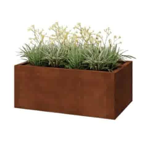 Cortenstaal plantenbak Texas 100x60 cm