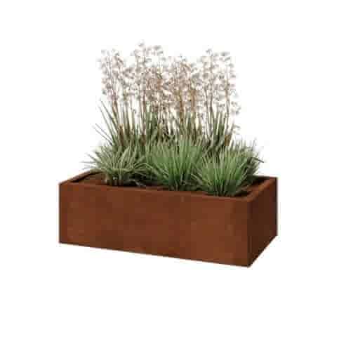 Cortenstaal plantenbak Texas 100x50 cm
